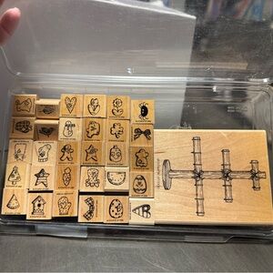 1996 retired vintage Stampin Up Tree Sampler stamp set